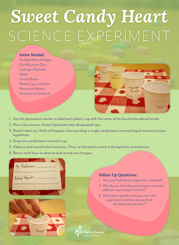 Sweet Candy Heart Science Experiment